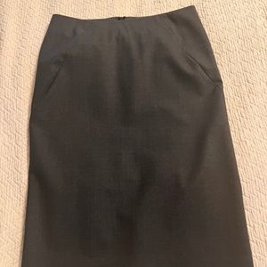 NWOT Theory Golda charcoal tailor pencil skirt